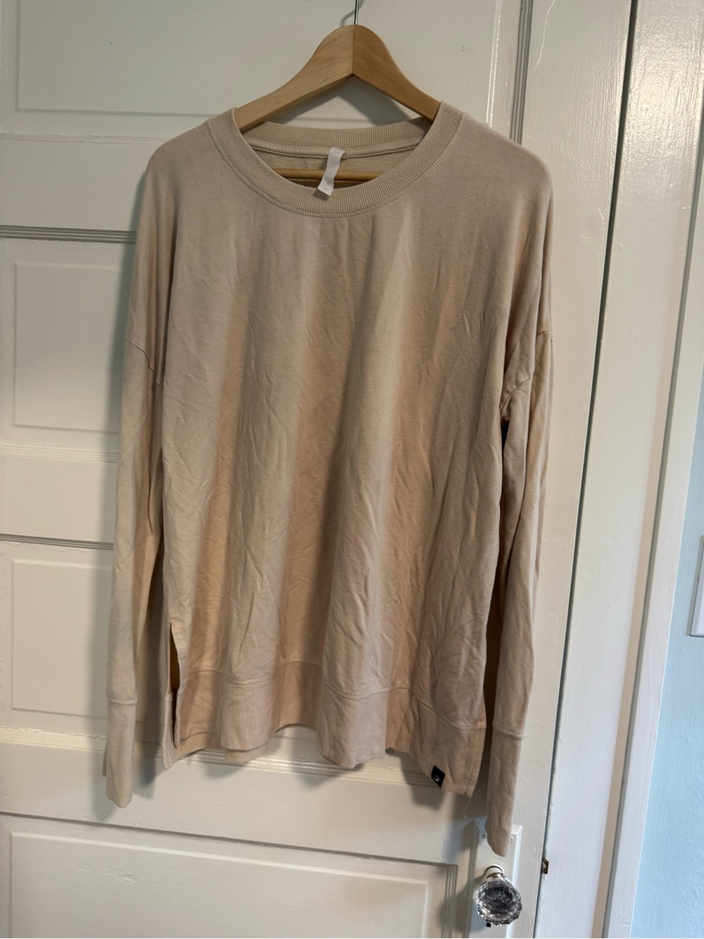Glyder Light Beige Women's Crewneck Sweatshirt